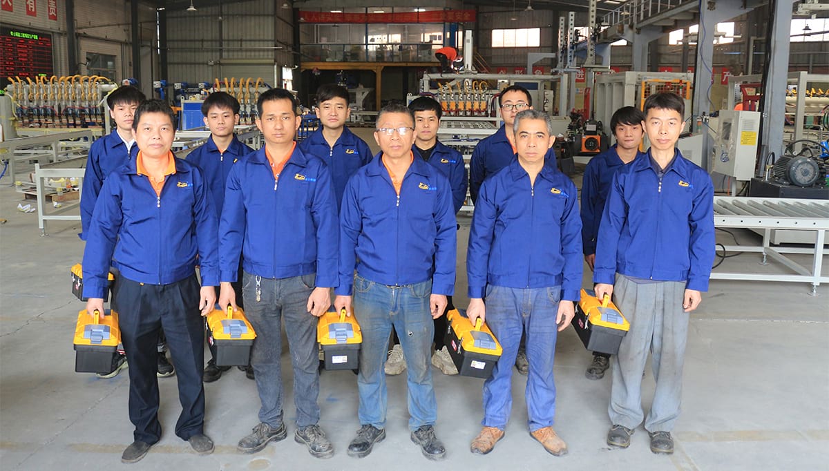 IBC machine after-sales service team